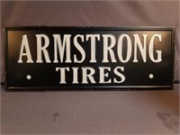 Armstrong Tires Metal Advertising Sign