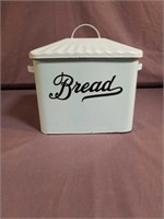 Baby Blue Metal Bread Container w/ Lid