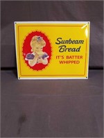 Sunbeam Bread Metal Advertising Sign