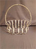 White Metal Basket