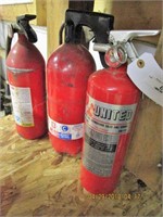 3 Small Fire Extinguishers