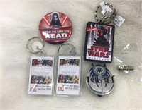 Group of Star Wars items