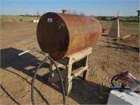 115 Gallon Fuel Barrel on Wood Stand