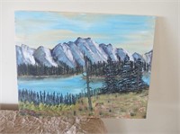 Painting of Mountains - Artist HM
