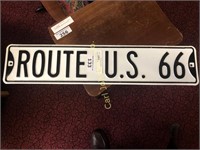METAL ROUTE 66 SIGN