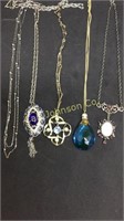LOT OF 5 COSTUME NECKLACES