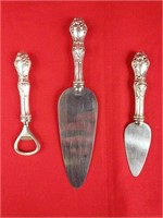 Art Nouveau Sterling Silver Serving Set 3pc.