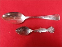 Two Sterling Silver Souvenir Spoons