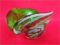 Vintage Murano Glass Clam Bowl