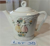 Porcelain Dutch Couple Teapot