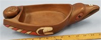 Wooden serving bowl, Tlingit style, imported   (3)