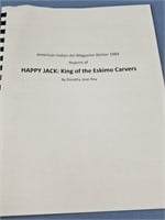 Happy Jack King of the Eskimo Carvers Reprint by D