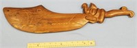 25 1/2" wooden imported sword   (3)
