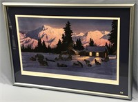 Charles Gause Iditarod print signed by Susan Butch