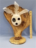 16" bone and wood mask      (g 22)