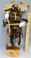 Kachina doll, 15" tall called "Black Orger" by D.