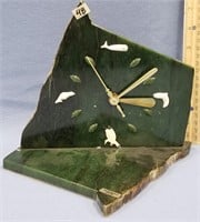 Jade and ivory clock       (11)