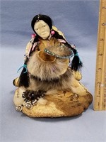 Ione Ottillian doll, made out of misc. furs, seal,