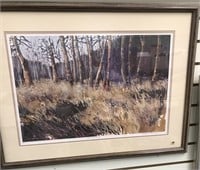 21" x 28" double matted framed, signed artist proo