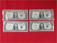 Four 1935 Silver Certificates