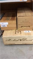 LOT OF WINE BOXES