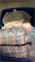 BOX OF VINTAGE BABY ITEMS
