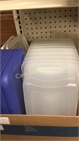 LOT OF SMALL STORAGE TOTES