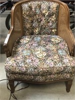 FLORAL UPHOLSTERED CHAIR