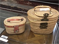 LOT OF TWO BASKET PURSES