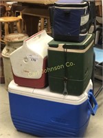 LOT OF 4 COOLERS