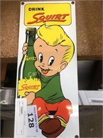 METAL SQUIRT SIGN