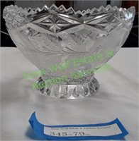 Etched Glass Candy Dish
