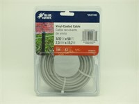 New Blue Hawk Vinyl Coated Cable 50 Ft. 0637455