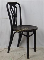 Antique Solid Bent Wood Chair