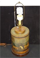 T.n. Molas & Sons Metal Canister Lamp
