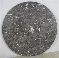 40" Round 3/4" Thick Gray Marble Top