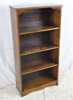 Small Solid Wood 4 Tier Book Shelf