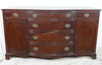 Vintage Solid Wood Curved Front Buffet