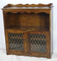Vintage Solid Wood Small Glass Door Cabinet