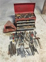 Craftsman Toolbox with Tools and Rolling Stool