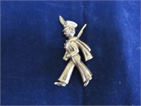 LITTLE SOLDIER BOY STERLING PIN