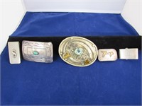 BELT BUCKLE AND MONEY CLIP LOT