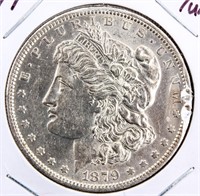 Coin 1879-O Morgan Silver Dollar Almost Unc.
