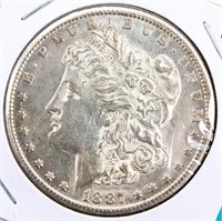 Coin 1887-S Morgan Silver Dollar Almost Unc.