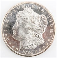 Coin 1884-CC   Morgan Silver Dollar Gem PL
