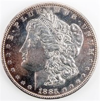 Coin 1885  Morgan Silver Dollar Gem PL