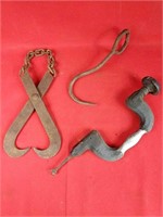 Hay Hook, Antique Brace & Ice Hook