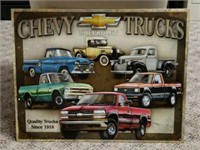 Chevy Trucks Metal Sign