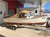 1958 "WEE MAC" 14' WOODEN LAPSTRAKE BOAT