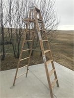 8FT Wood Commercial Use Ladder